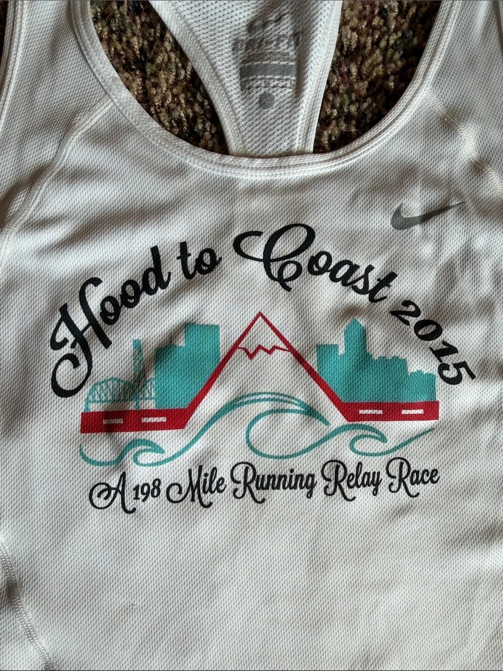 Nike White Hood to Coast 2015 Racerback Tank